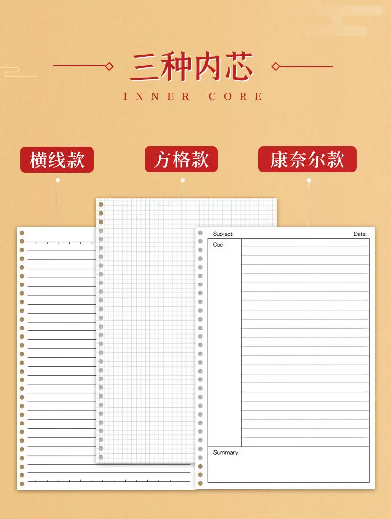 Livro de Esboço Loose-leaf Caderno Notebook Destacável Mão Conta Grade Livro Título Errado Simples Super Grosso b5 5 Loose-leaf caderno b5 notebook destacável notebook mão