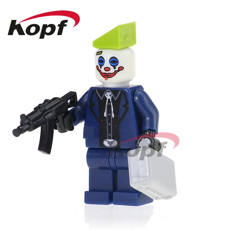 PG062 Without Box Одна King Tut Alfred Harley Quinn Джокер Бэтмен Женщина-кошка Супер Герои Кирпичи Строительные блоки лучший детский подарок игрушки PG311 - Цвет: PG062 Without Box