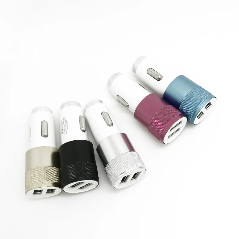 

Fast Charging Dual USB Car Charger Cigarette Socket Lighter For iPhoneXXR Samsung S9 Xiaomi Huawei Android Mobile Phone
