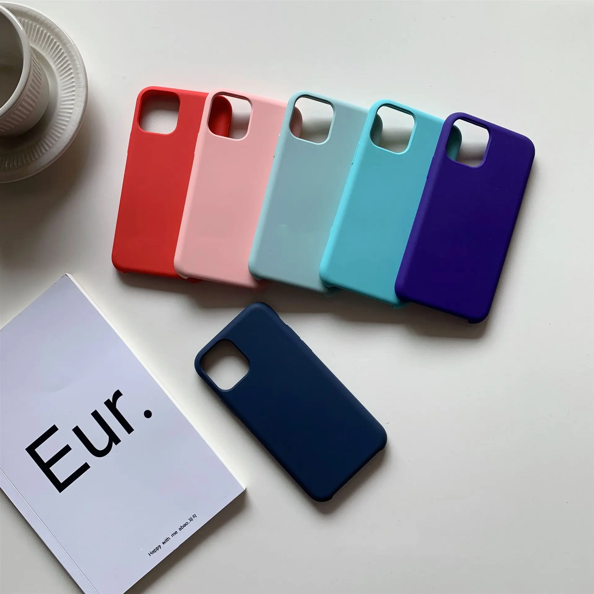 

Silicone phone case for iPhone 7 8 6 6s Plus XR X XS Max for Apple iPhone 11 Pro Max back cover luxury phone case