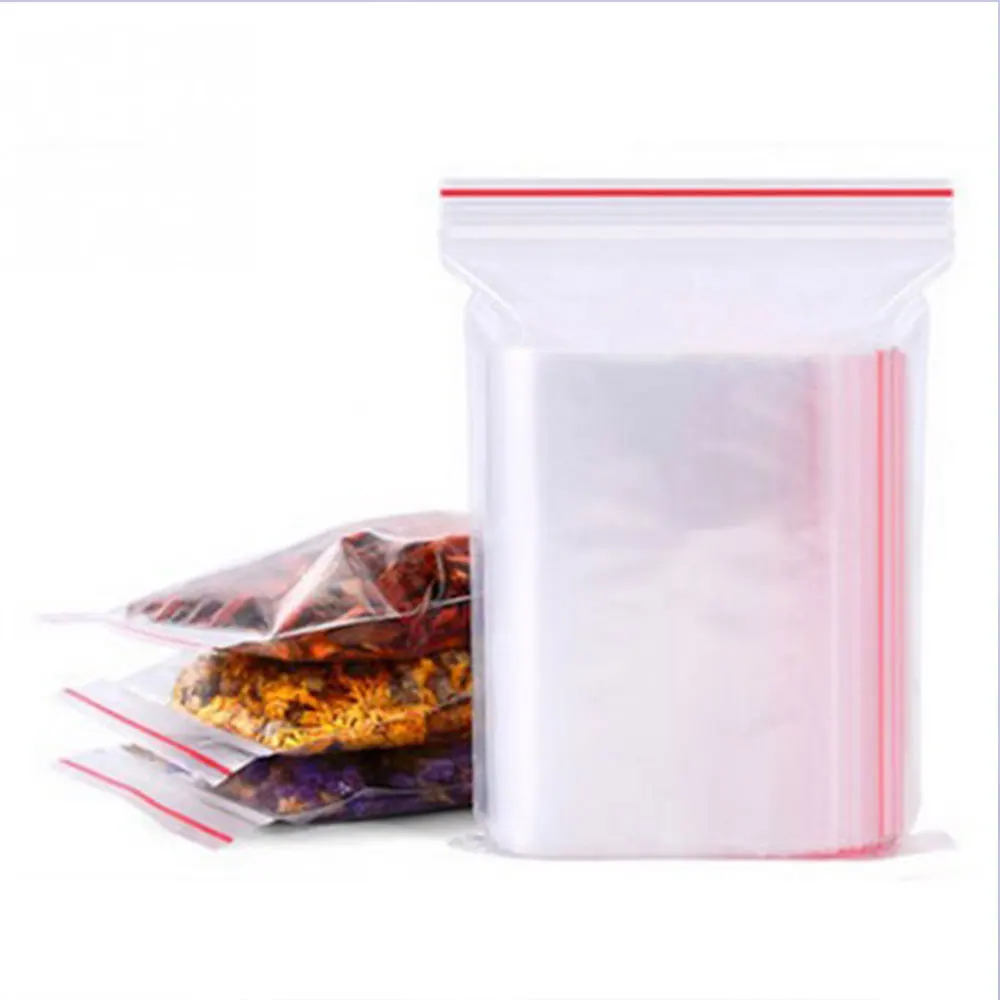 Мешок для хранения для большой упаковки Self-герметизирующий пакет небольшой полиэтиленовый пакет утолщенной герметизирующий пакет прозрачный контейнер для пищевых