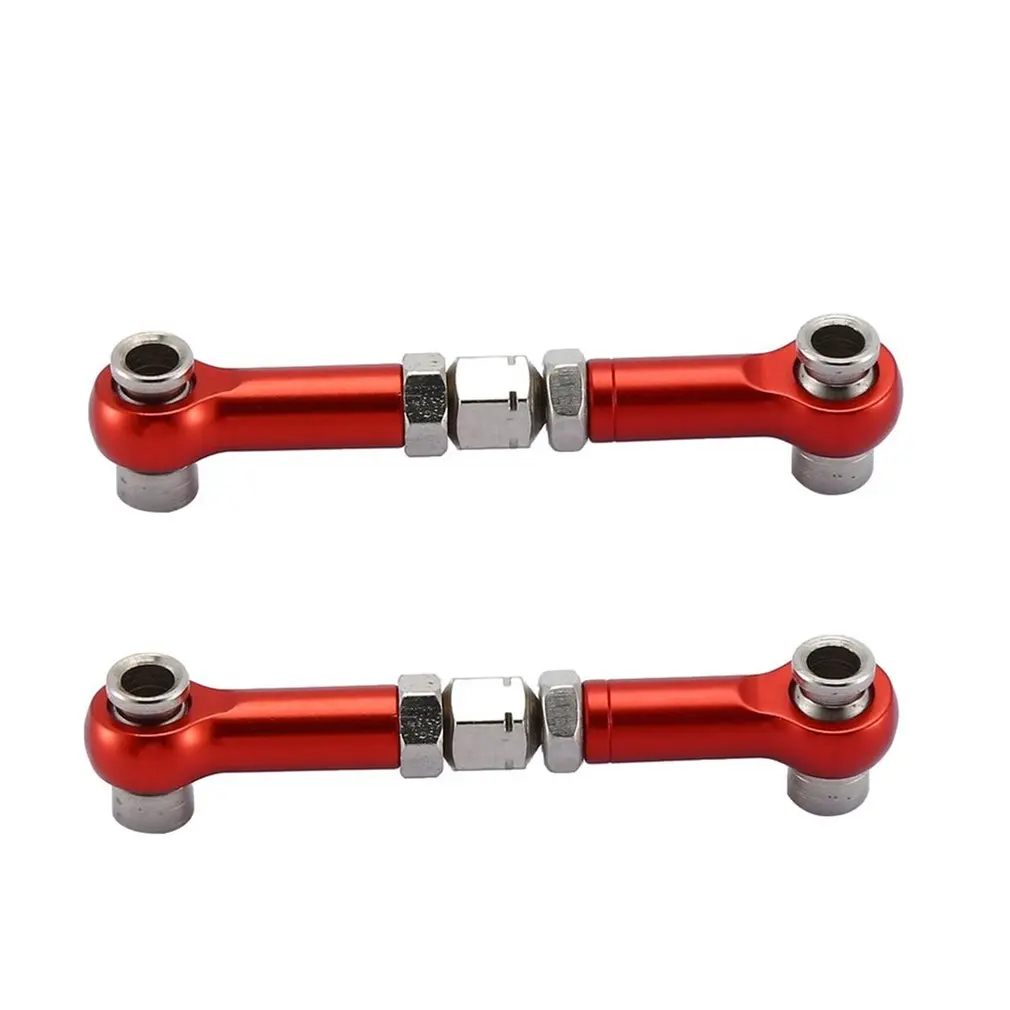 

Hot 2pcs HSP 102017 122017 47-88mm Aluminum Front/Rear Linkages Alloy Sonic Servos Link 1/8 1/10 Upgrade Parts For 94122 94123