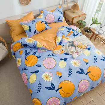 

Colorful Fruits Duvet Cover Set with Zipper 3/4 Pieces Bedding Set Bedsheet and Pillowcase Bedclothes Twin Full Queen King Size