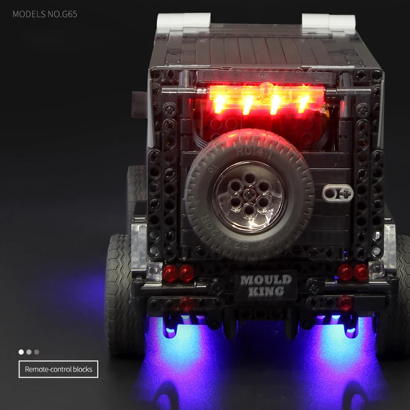 MOC 2425 Technic Series внедорожник Супер гоночный Benz Черный AWD универсал модель G500