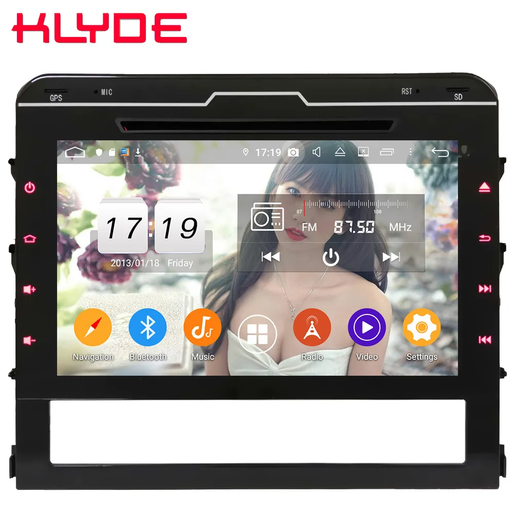 Klyde " ips 4G DSP Android 9 Восьмиядерный 4 Гб ОЗУ 64 Гб ПЗУ автомобильный DVD мультимедийный плеер радио для Toyota Land Cruiser LC200