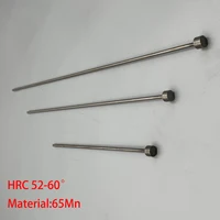 1.4/1.8/2.4/2.5/3/4/7/8มม.OD 200มม.300มม.ความยาว65Mn HRC60รอบเคล็ดลับพลาสติกแม่พิมพ์ฉีดตรงเจาะ Ejector Pin 3