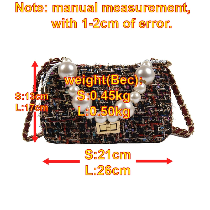 Новинка 2020 винтажная сумка с жемчужными ручками шерстяной кожаный кошелек