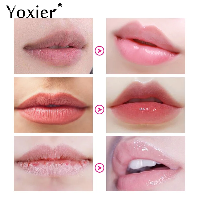 Yoxier Crystal Collagen Lip Mask Moisturizing Pads Patch for Lip Patches Exfoliating Lips Plumper Pump Essentials 3