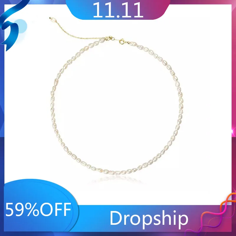 NEW Pearl Necklace for women Vintage Dainty Choker Handmade Short Tiny Chain Fashion Choker Pendant Elegant Metal Short Collares 1