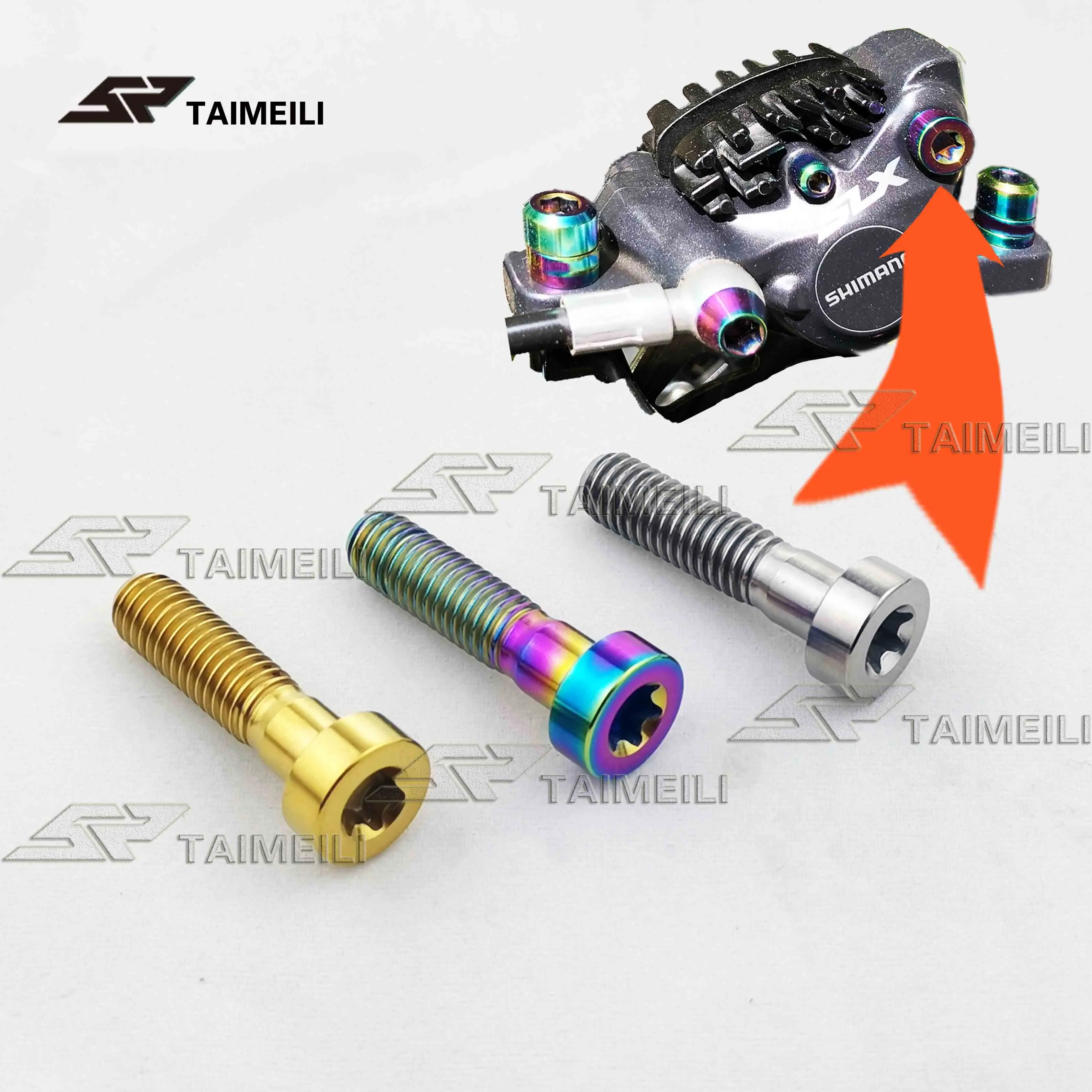 Винт TAIMEILI из титанового сплава M6x24mm велосипедный тормоз SHIMANO XT M8000 / 9000/9020 винт