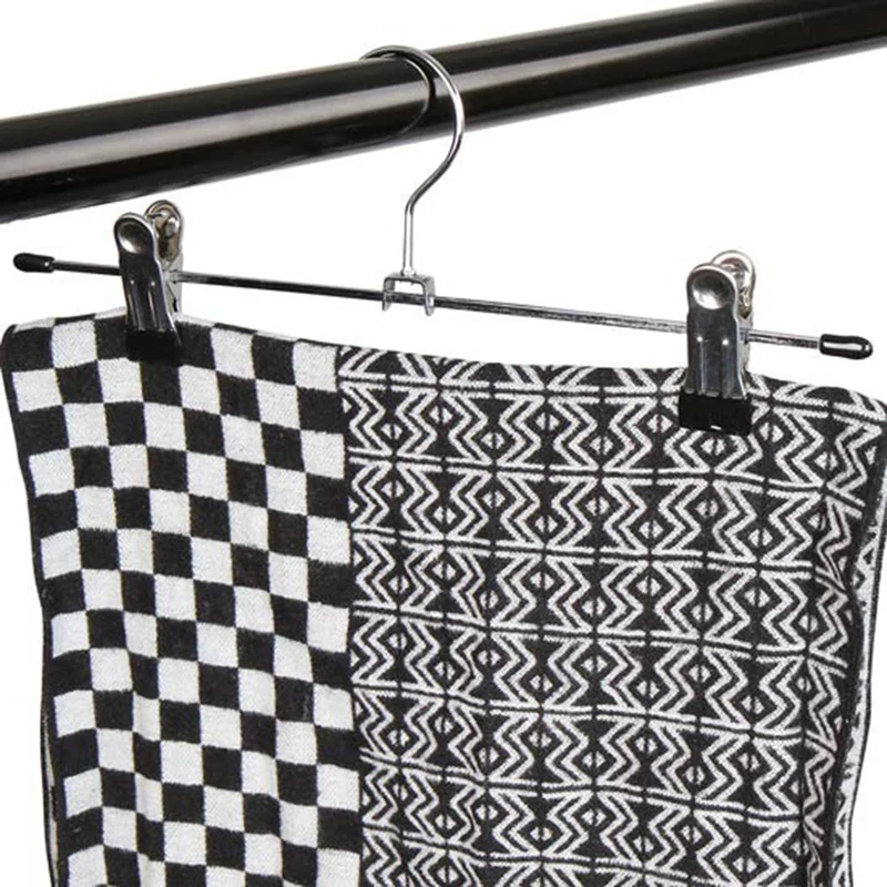 1 Clothes Clip Hangers metal clothespin Stand Pants Skirt Adjustable