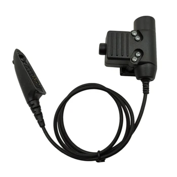 

U94 PTT Cable Plug Adapter Z113 Standard Version for Motorola Walkie Talkie GP140 GP320 GP328 GP338 GP340 Radio Hunting