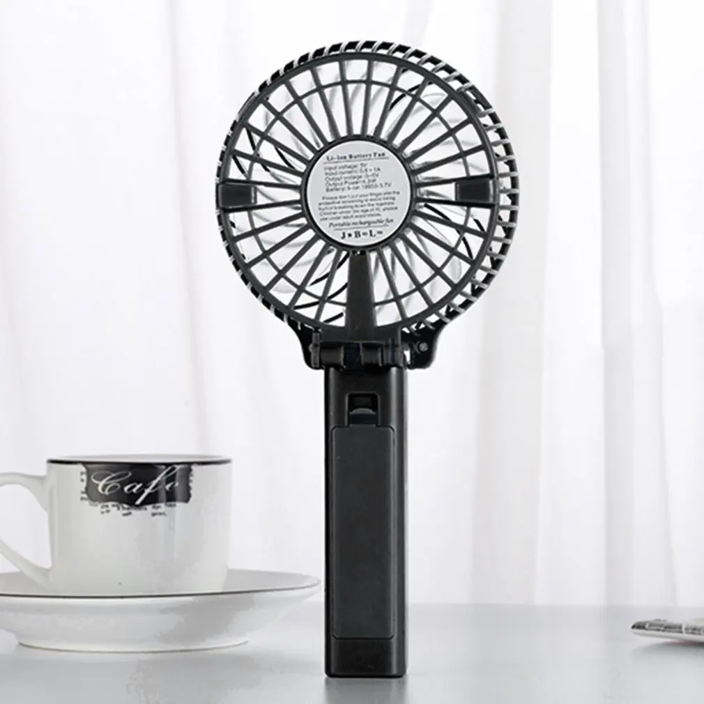 USB Rechargeable Handheld Fan Mini Adjustable Fan Hand Bar Desktop Fan
