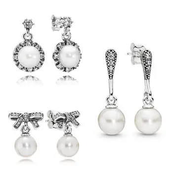 

YDX 925 Sterling Silver Earrings For Women Pearl Series Earings Fashion Jewelry 2020