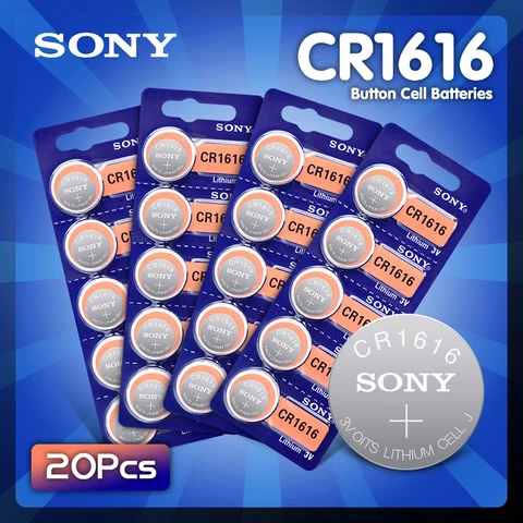 For Sony Original CR1616 Button Cell Battery For Watch Car Remote Key cr 1616 ECR1616 CR1616-1W 3v Lithium Batteries
