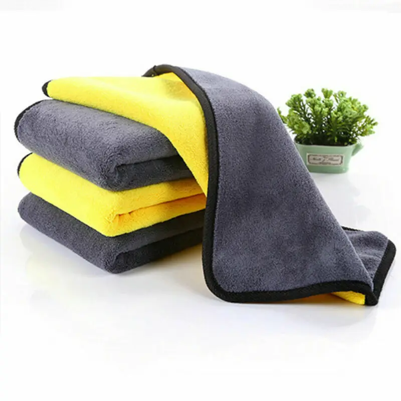 2020 Microfiber Cleaning Cloth Towel Rag Car Polishing No Scratch Auto Detailing Solid Cleaning Cloths