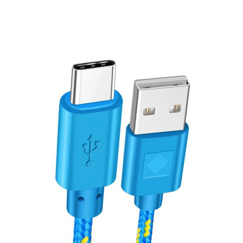 Кабель usb type C с оплеткой для быстрой зарядки 1 м 2 м 3 м Шнур зарядное устройство для huawei p9 p10 p20 mate 10 pro lite samsung Galaxy s8 S9 a3 a5