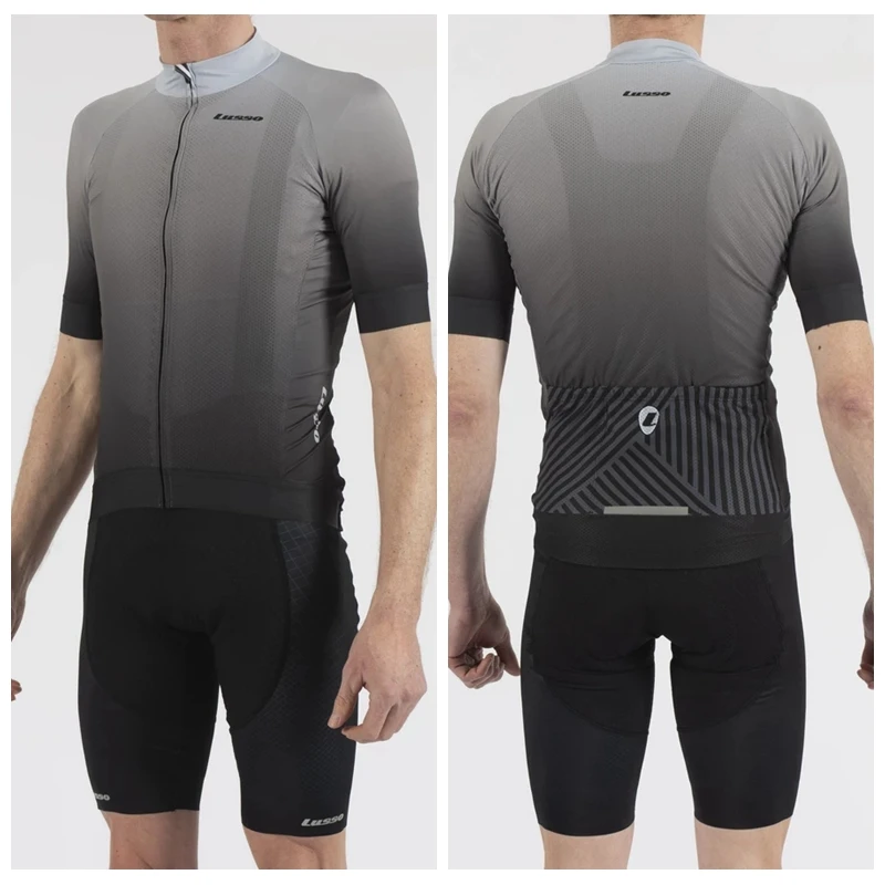 sets LUSSO мужская летняя одежда для горного велосипеда ropa ciclismo maillot дышащая куртка для велосипедистов трикотажный комплект велосипедный костюм - Цвет: sets