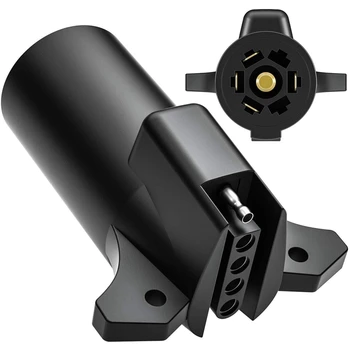 

Trailer Adapter,Trailer-Side RV Blade 7-Way Trailer Wiring Harness Connector, RV Heavy Duty Trailer 7-Pin Trailer Wiring