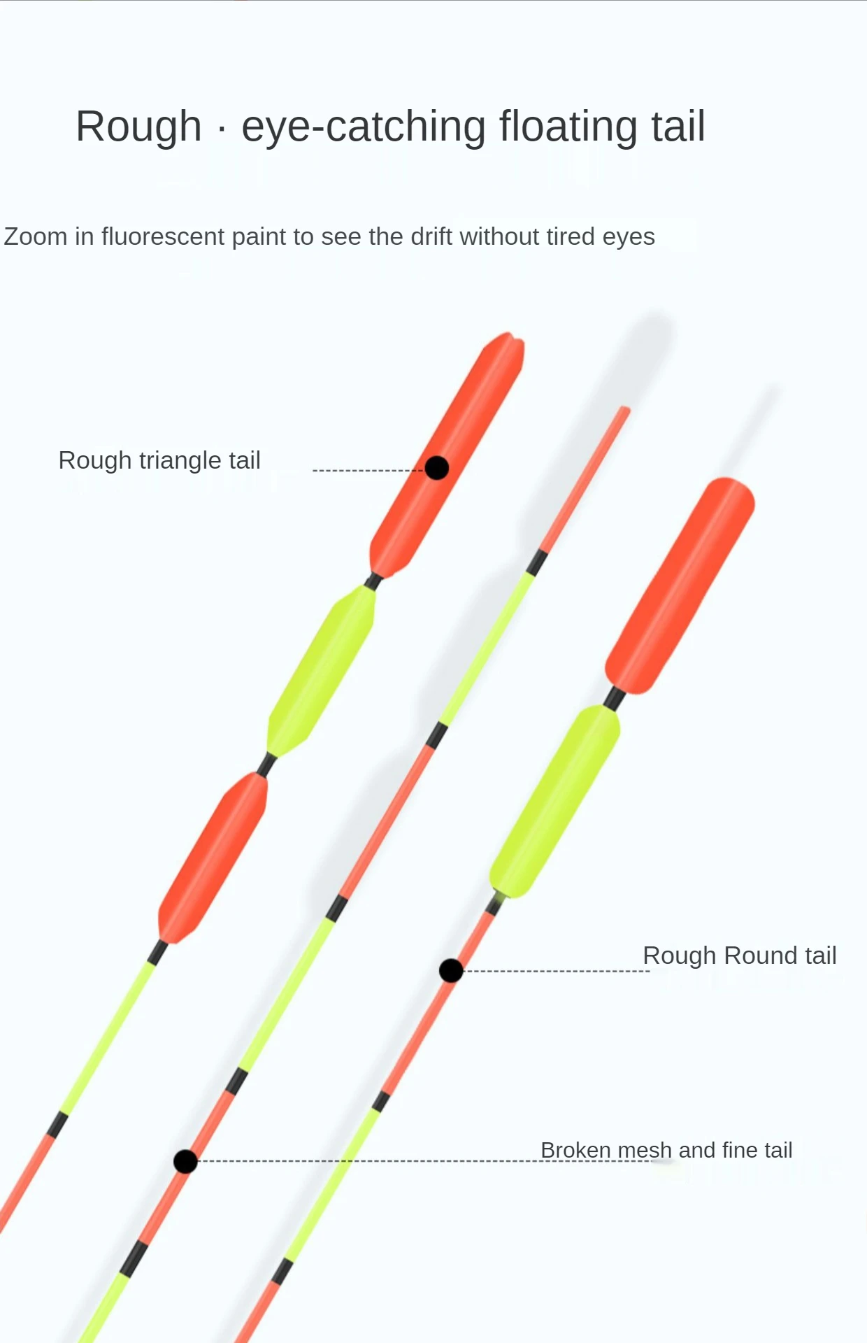 flutuador crucian luz boca flutuador de pesca boia encaixotado