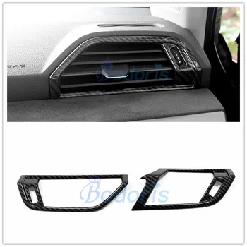

Interior Carbon Fiber Color Dashboard Side Air Vent Cover AC Outlet Trim Protector Car Styling LHD For AUDI Q3 2019 Accessories