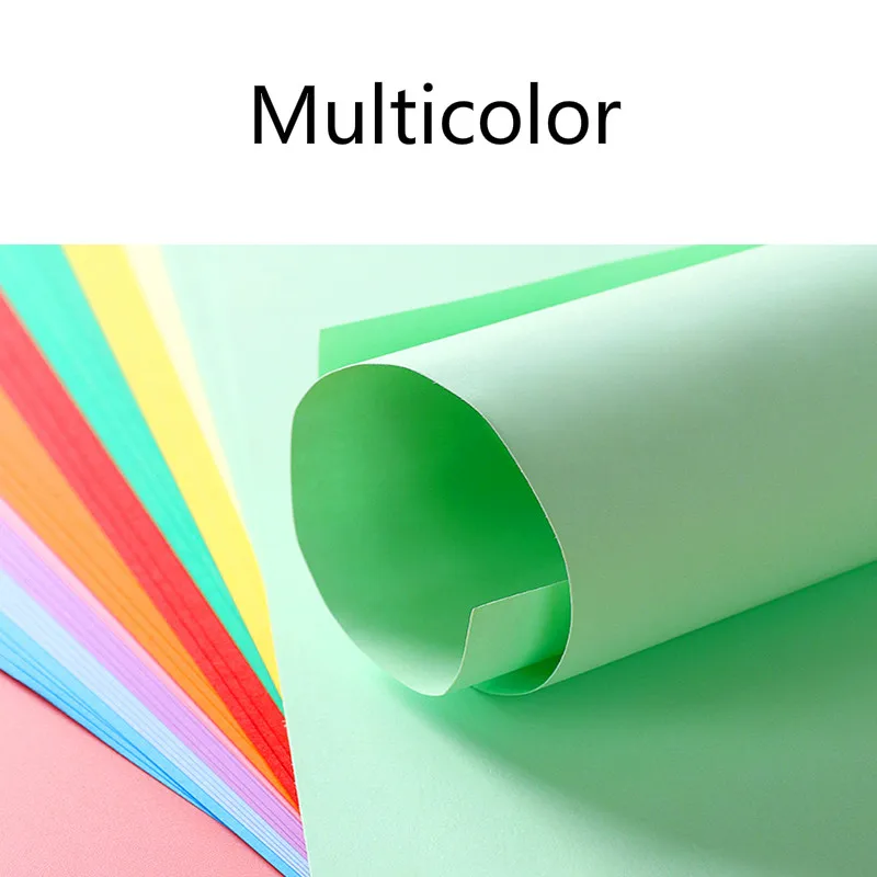 A4 180g Color Paper Multicolor Handmade Origami Paper Thick Cardboard Children DIY Handmade Wrapping Gift Craft Scrapbook
