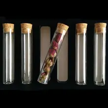 24pcs/lot 15x100mm Flat bottom Glass Test Tube with cork stoppers for kinds of TESTS