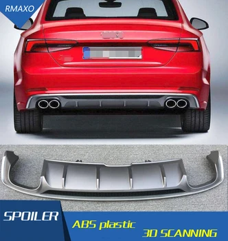 

For Audi A5 S5 Body kit spoiler 2017-2019 For Audi A5 RS5 ABS Rear lip rear spoiler front Bumper Diffuser Bumpers Protector