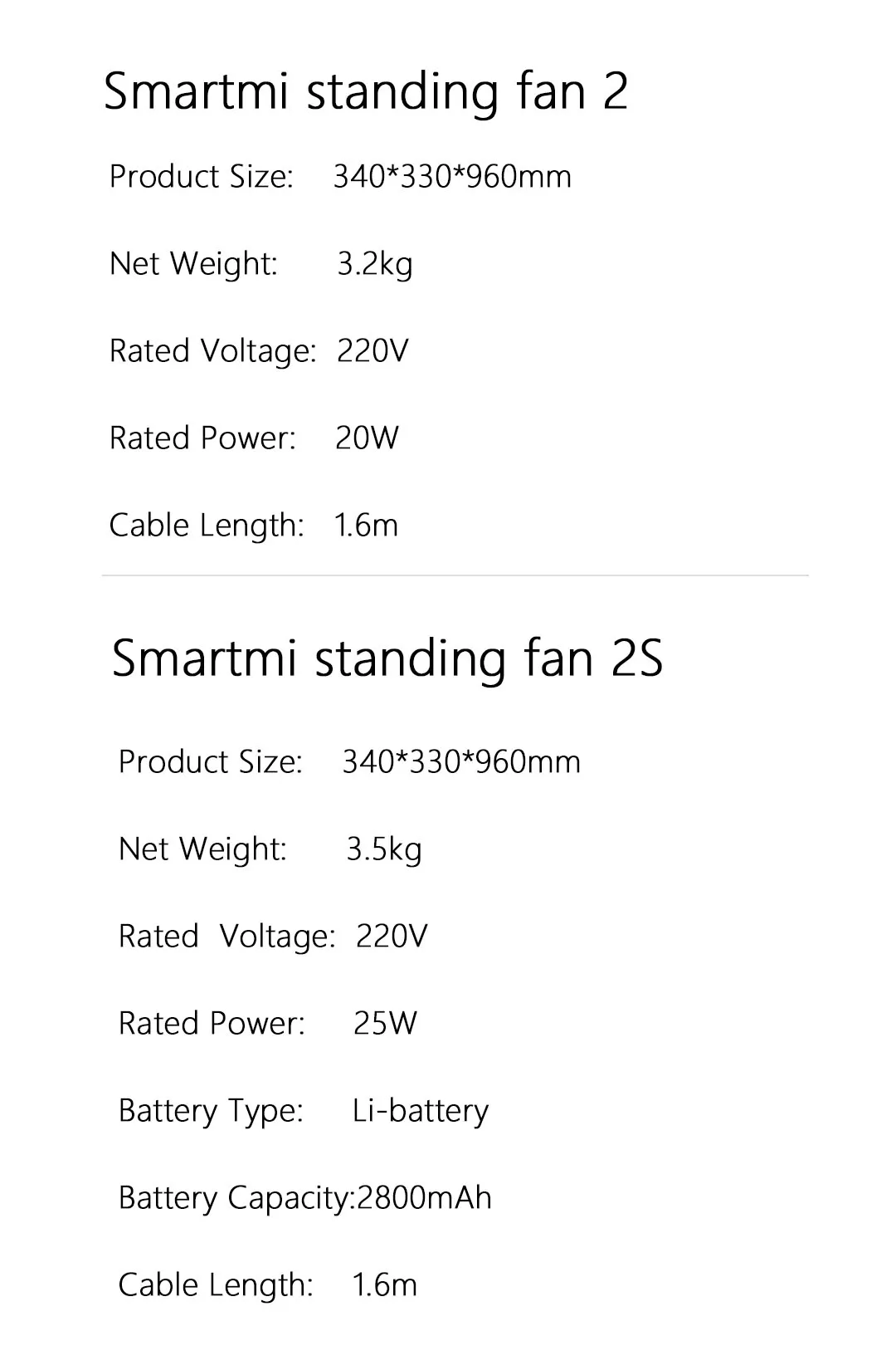 Xiaomi SmartMi напольный вентилятор 2/2 S DC пьедестал стоящий портативный вентилятор перезаряжаемый кондиционер натуральный ветер