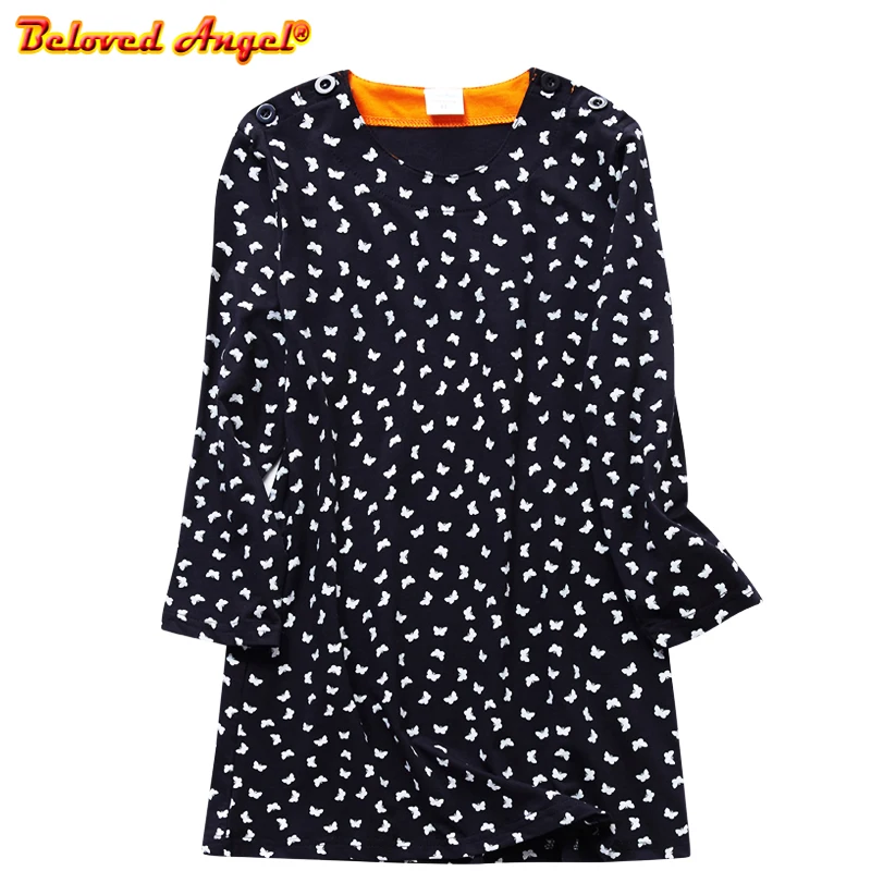 

Autumn Winter Girl Dress Long Sleeve Flower Print Girls Kids Dresses For Girls Teenage Casual School Dress Children Clothes