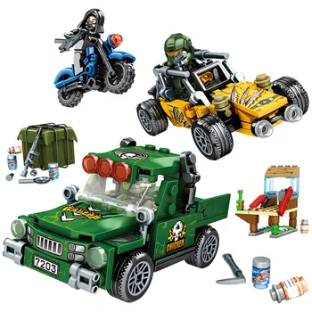 

Toys For Children Game Eating Chicken Bouncing Car Model Kits Boys Diy Educational Assembled Building Block Bricks Kids Gift T07