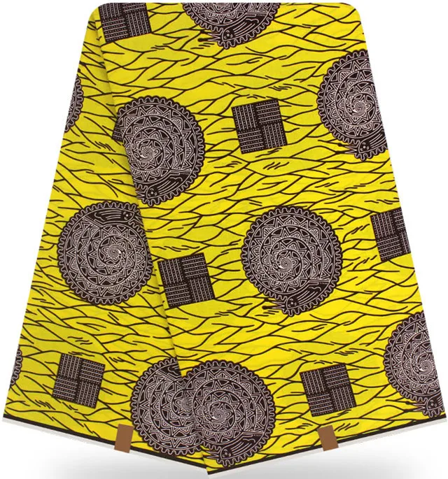 Африканская ткань, африканская восковая ткань, 12 ярдов, хлопок, ткань Анкара, ткань для пэчворка, Африканский настоящий воск, батик BB225 - Цвет: 17