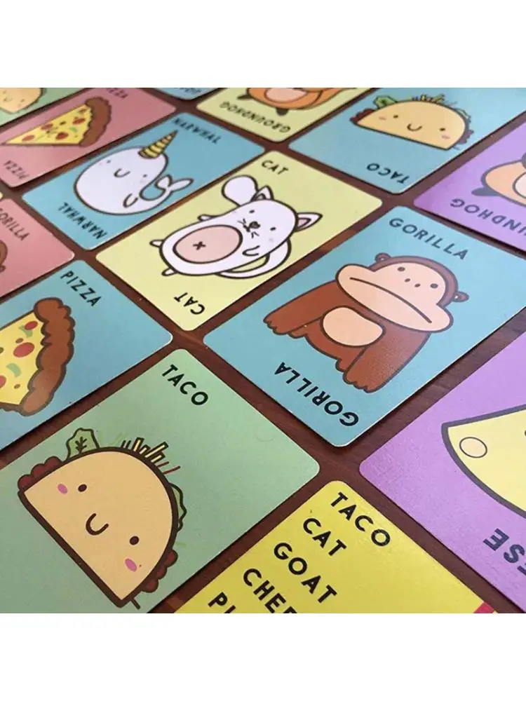 Английская карточная игра Taco Cat Goat Cheese Pizza вечерние настольные игры для всей