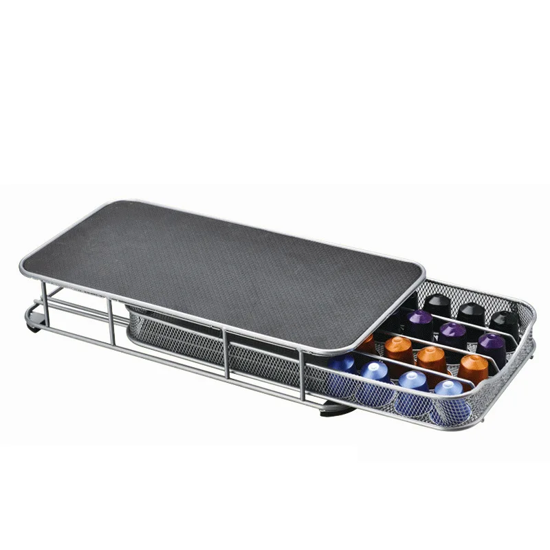

Coffee Capsules Pod Holder Capsules Storage Coffee Machine Base Non Slip Surface Storage Drawer Rack Coffee Capsule Organizer