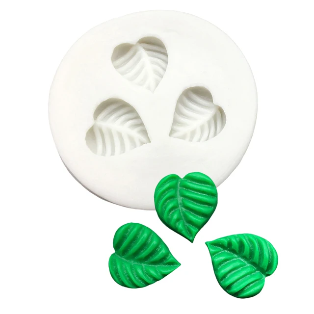 Kis Levél Szilikon Cukorrépa Penész Gyanta Szerszámok Cupcake Sütő Fondant Sütemény Díszítő
