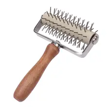 Колесная пицца из нержавеющей стали, хлебные иголки, роллер, пирог, тесто, Питтер, прочная деревянная ручка