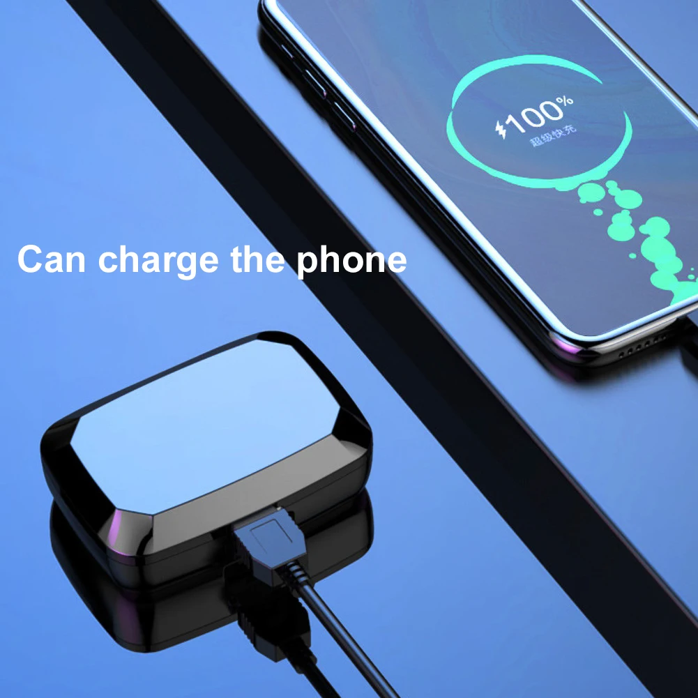 Wireless Headphones Bluetooth Sport Earphone Bluetooth 2200mAh Touch Control Headphones Bluetooth Waterproof LED Display