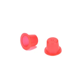 

Wholesale 100Pcs Tattoo Accesories 12X8X9mm Red Color Tattoo Ink Cups Caps Tattooing Supplies