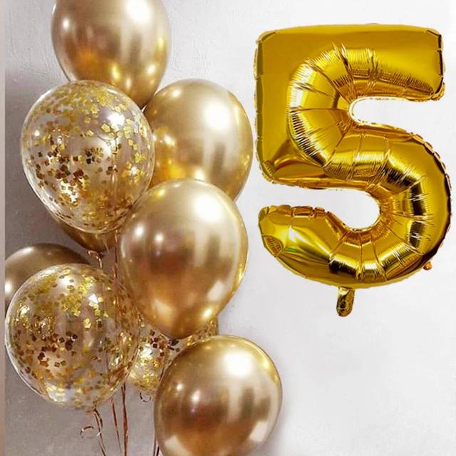 Balloons Birthday Party Decoration Numbers  First Birthday Decorations  Baby Girl - Ballons & Accessories - Aliexpress