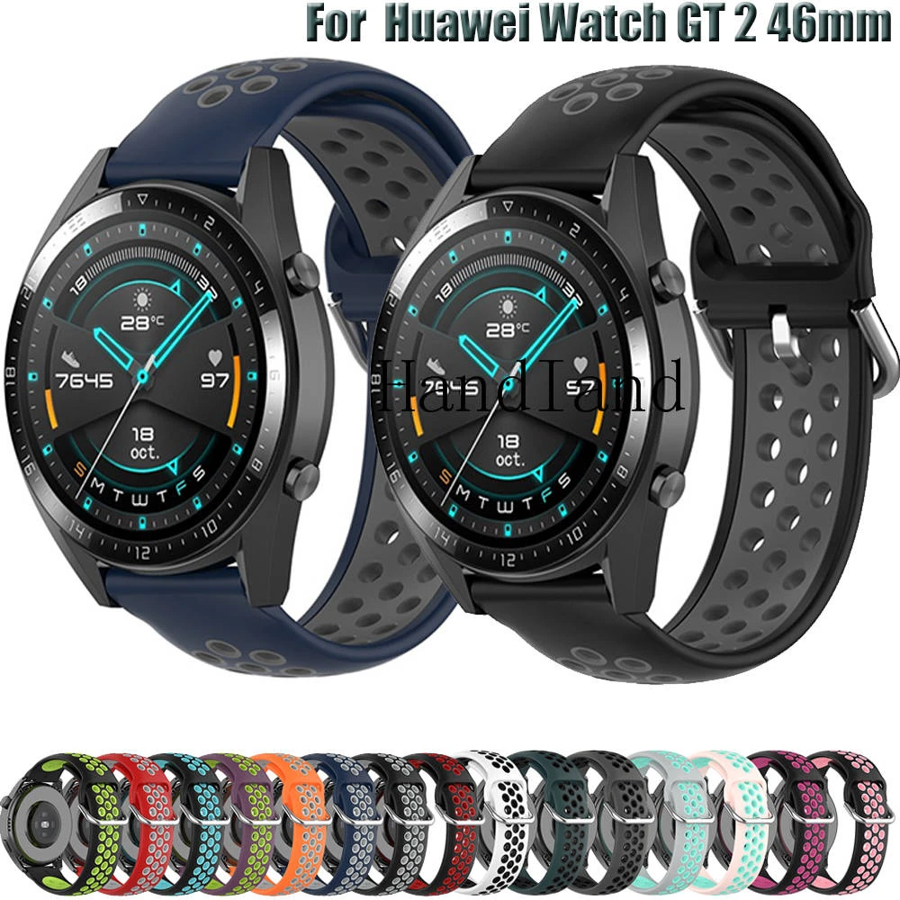 Strap For Huawei Watch GT 2 46mm Smart Silicone Watchband 22MM Wriststrap  For Huawei Honor GS Pro / Honor Magic Wristband belt|Watchbands| -  AliExpress