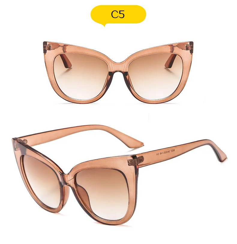 YOOSKE бренд кошачий глаз солнцезащитные очки для женщин для негабаритных Защита от солнца очки Дамы Винтаж оттенки кристалл большая оправа очки UV400