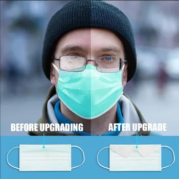 

5/25PCS Anti-fog Disposable Masks For Adults 3 Layers Mouth Mask Green Non-woven Fabric Face Cover Filtros Mascarillas