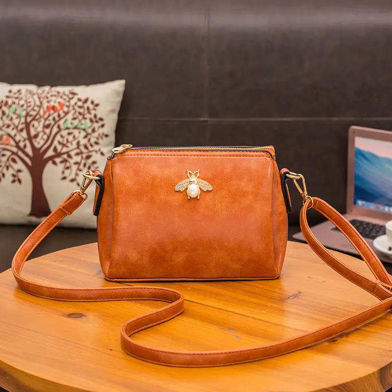 

Manufacturers Direct Selling 2018 New Style Autumn And Winter WOMEN'S Shoulder Bag Korean-style Fashion Oil Wax Leather WOMEN'S