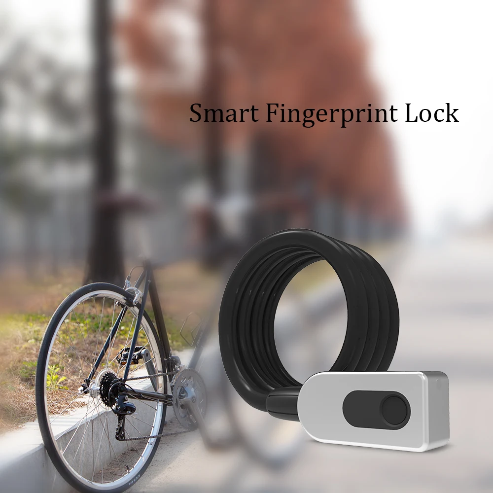 

Waterproof Anti-Theft Motorcycle Bicycle Lock Fingerprint Bike Lock 20 Sets Fingerprint USB Smart Keyless Fingerprint Lock