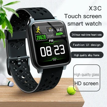 

2020 X3C Smart Watch APP GPS Route IP68 Waterproof Weather Forecast Long Standby Heart Rate Sleep Monitor Smartwatch PK P8 L13