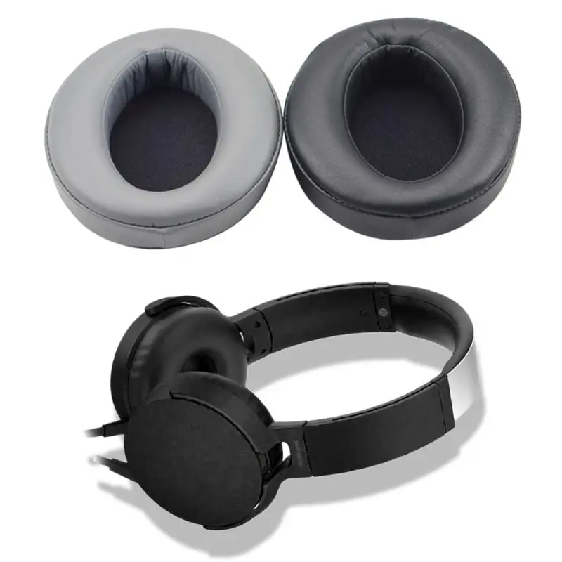 1Pair Protein Leather Earpads Ear Cushion Cover for So ny MDR XB950AP XB950n XB950B1 Wired Headphones