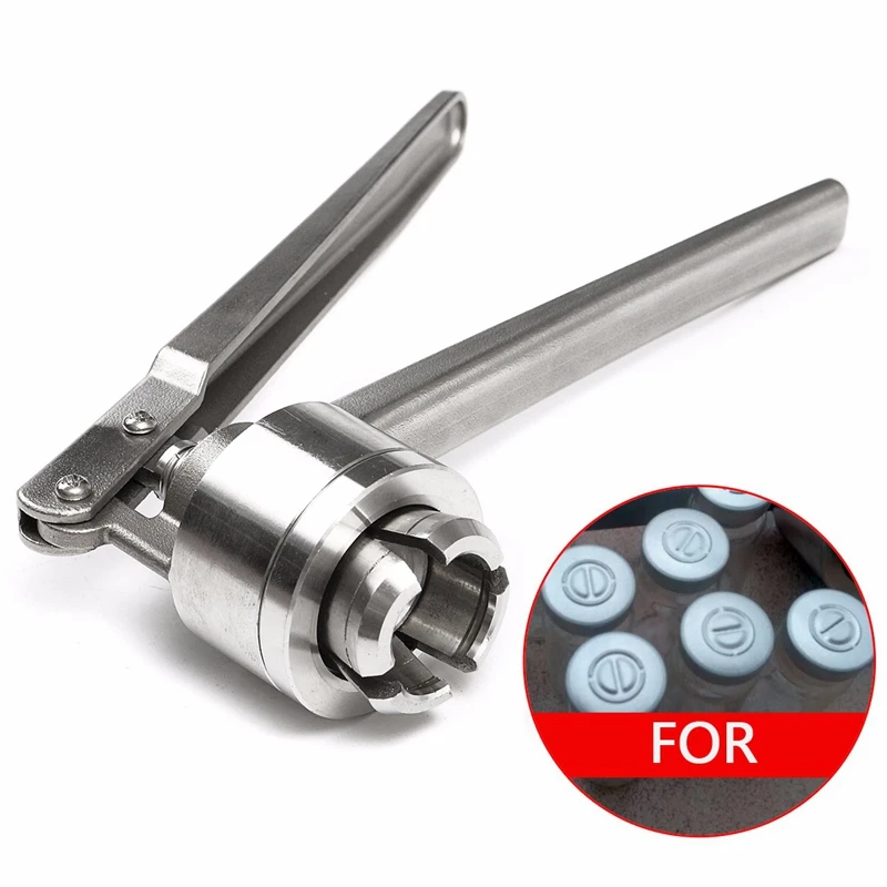 

HHO-Stainless Steel Manual Vial Crimper Hand Sealing Machine for Crimping 20Mm Flip Off Caps for Aluminum