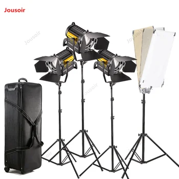 

Photography Studio LED150W Film Spotlight Camera Photography Light Dual Color Warm Fill Light Set Focusing Dimming CD50