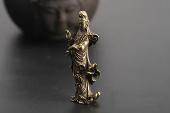 

GuanShiYin estatua de bronce del bodisatva protección del cuerpo colgantes