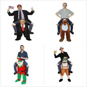 

Donald Trump Pants Funny Cosplay Dress Up Ride On Me Mascot Party Costumes Carry Back Novelty Toys Halloween Party Outdoor Toys